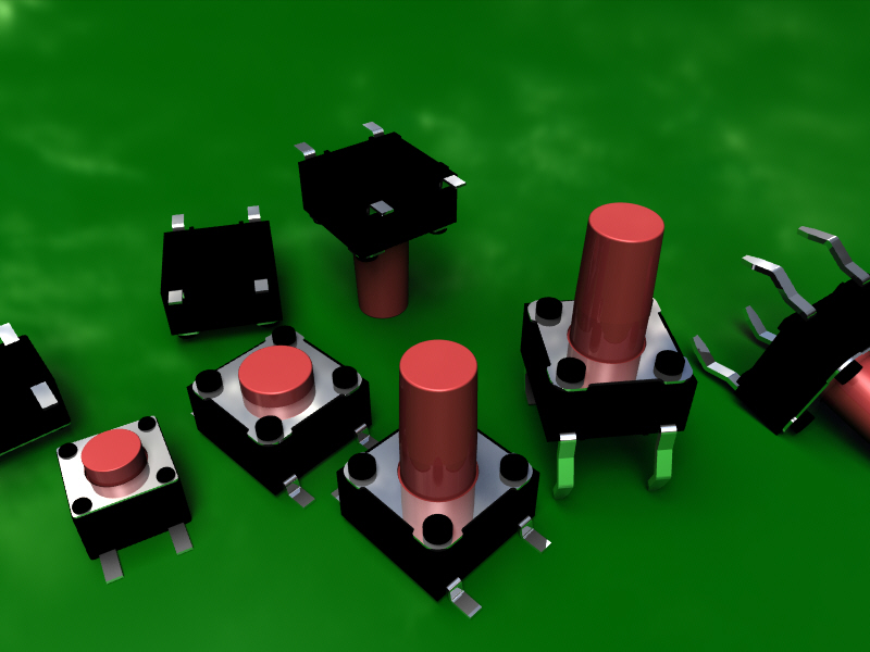 两种类型的SMD触摸开关